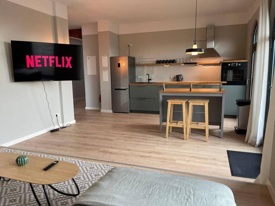 Loft 7 15Min Hbf 2Br Smart Tv Wifi Lejlighed Leipzig Eksteriør billede